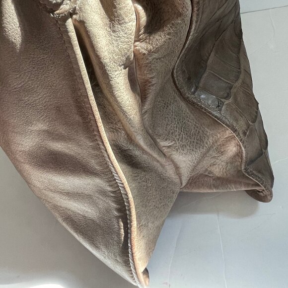 REPTILE's HOUSE Large Brown Faux Crocodile Leather Shoulder Bag: NWOT! - Picture 9 of 9